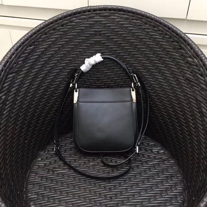 Prada Small Margit Bag In Black Calfskin 633