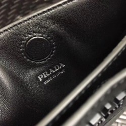 Prada Small Margit Bag In Black Calfskin 633