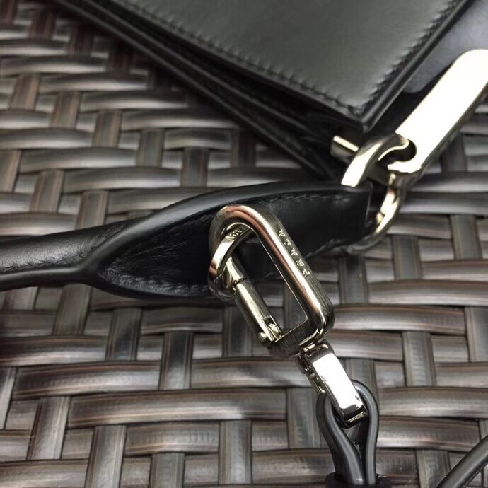 Prada Small Margit Bag In Black Calfskin 633