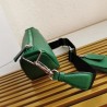 Prada Triangle Shoulder Bag In Green Leather 735