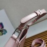 Prada Cleo Shoulder Large Bag In Pink Brushed Leather 983