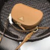Prada Odette Camel Saffiano Leather Bag 680
