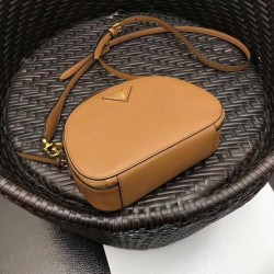 Prada Odette Camel Saffiano Leather Bag 680