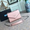 Prada Monochrome Flap Bag In Powder Pink Saffiano Leather 383
