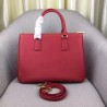 Prada Medium Galleria Bag In Red Saffiano Leather 109