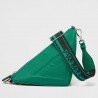 Prada Triangle Shoulder Bag In Green Saffiano Calfskin 472