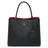 Prada Black Saffiano Leather Double Bag 685