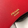 Prada Red Large Sidonie Saffiano Leather Bag 962