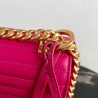 Prada Medium Diagramme Flap Bag In Rose Red Calfskin 985