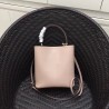 Prada Nude Saffiano North South Double Medium Bag 770