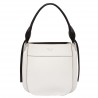 Prada Margit Shoulder Bag In White Calfskin 833