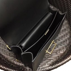 Prada Large Cahier Bag In Black Leather 120