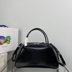 Prada Supernova Medium Handbag In Black Brushed Leather 144