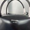 Prada Supernova Medium Handbag In Black Brushed Leather 144