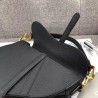Dior Saddle Bag In Black Grained Calfskin 527