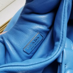 Prada Small Top-handle Bag in Blue Nappa Leather 099