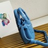 Prada Small Top-handle Bag in Blue Nappa Leather 099