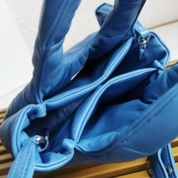 Prada Small Top-handle Bag in Blue Nappa Leather 099