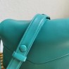 Prada Signaux Bag In Peacock Blue Padded Nappa Leather 995