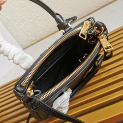 Prada Mini Galleria Bag In Black Saffiano Leather 943