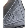 Prada Triangle Shoulder Bag In Black Saffiano Calfskin 667