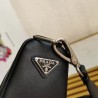 Prada Triangle Shoulder Bag In Black Leather 806