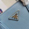 Prada Small Galleria Bag In Celeste Saffiano Leather 362