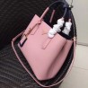 Prada Bicolor Double Medium Pink Saffiano Bag 389