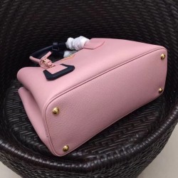 Prada Bicolor Double Medium Pink Saffiano Bag 389