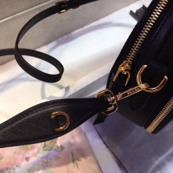 Prada Odette Black Saffiano Leather Bag 418