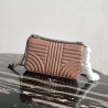 Prada Diagramme Flap Bag In Nude Calfskin 636