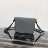 Prada Embleme Bag In Grey Saffiano Leather  829