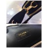 Prada Odette Heart Bag In Black Saffiano Leather 985