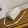 Prada Mini Galleria Bag In White Saffiano Leather 618