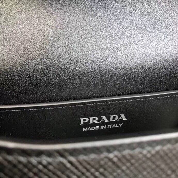 Prada So Black Monochrome Flap Bag 302