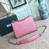 Prada Monochrome Flap Bag In Petal Pink Saffiano Leather 337