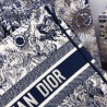 Dior Small Book Tote In Blue Toile De Jouy Canvas 139