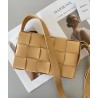 Bottega Veneta Cassett Bag In Beige Intrecciato Lambskin 717