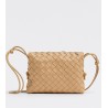 Bottega Veneta Small Loop Bag In Beige Intrecciato Lambskin 787