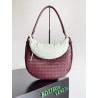 Bottega Veneta Gemelli Medium Bag in Barolo/Glacier Intrecciato Lambskin 310