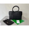 Bottega Veneta Arco Medium Tote In Black Intrecciato Leather 710