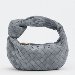 Bottega Veneta BV Jodie Mini Bag In Thunder Intrecciato Suede 663