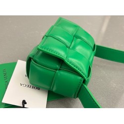 Bottega Veneta Candy Padded Cassette Bag In Parakeet Lambskin 752