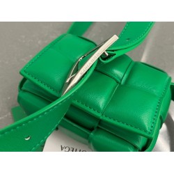 Bottega Veneta Candy Padded Cassette Bag In Parakeet Lambskin 752