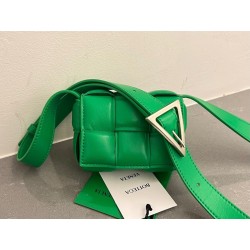 Bottega Veneta Candy Padded Cassette Bag In Parakeet Lambskin 752