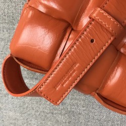 Bottega Veneta Padded Cassette Bag In Orange Calfskin 037