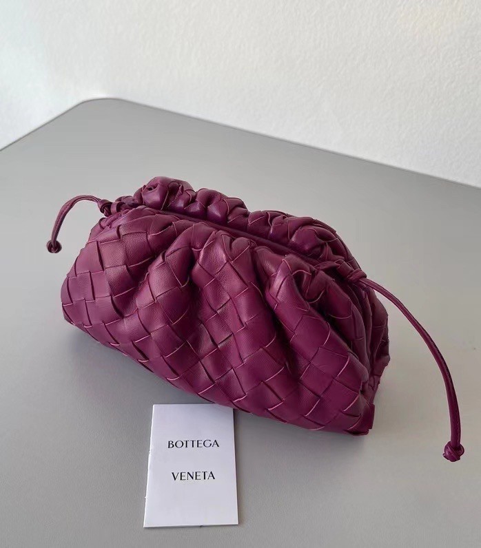 Bottega Veneta Mini Pouch In Cinnabar Intrecciato Lambskin 073