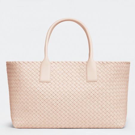 Bottega Veneta Cabat Medium Bag In Melon Intrecciato Lambskin 209