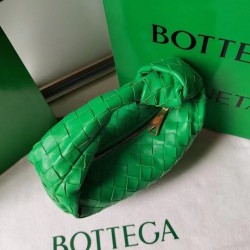 Bottega Veneta Mini BV Jodie Bag In Green Woven Leather 216