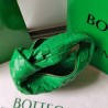 Bottega Veneta Mini BV Jodie Bag In Green Woven Leather 216